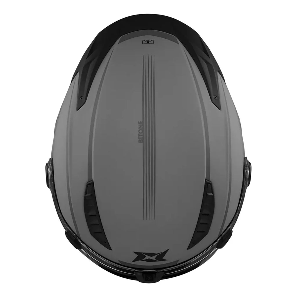 Casco Abatible Axxis Ghostfighter Bitone Gris/Negro ECE 22.06