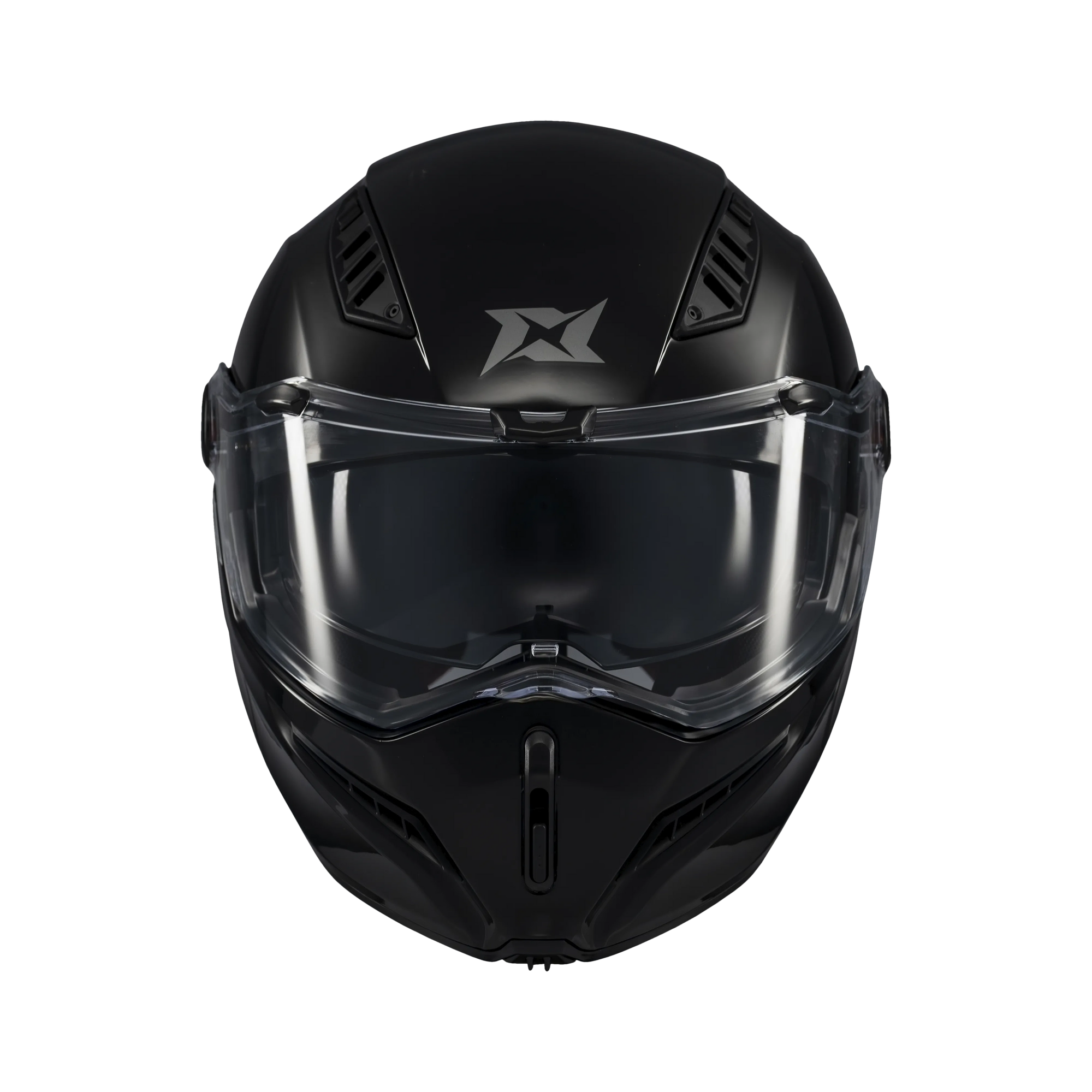 Casco Abatible Axxis Ghostfighter Solid Negro Brillante ECE 22.06