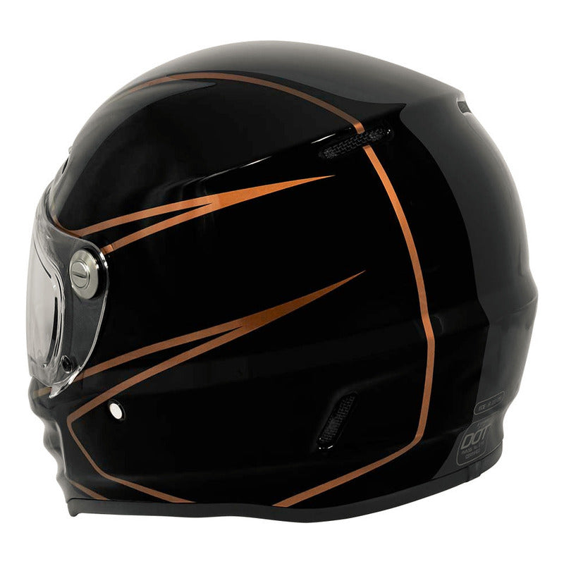 Casco Full Face Retro Torc T-9 Deep Stage + Mica Dark Smoke