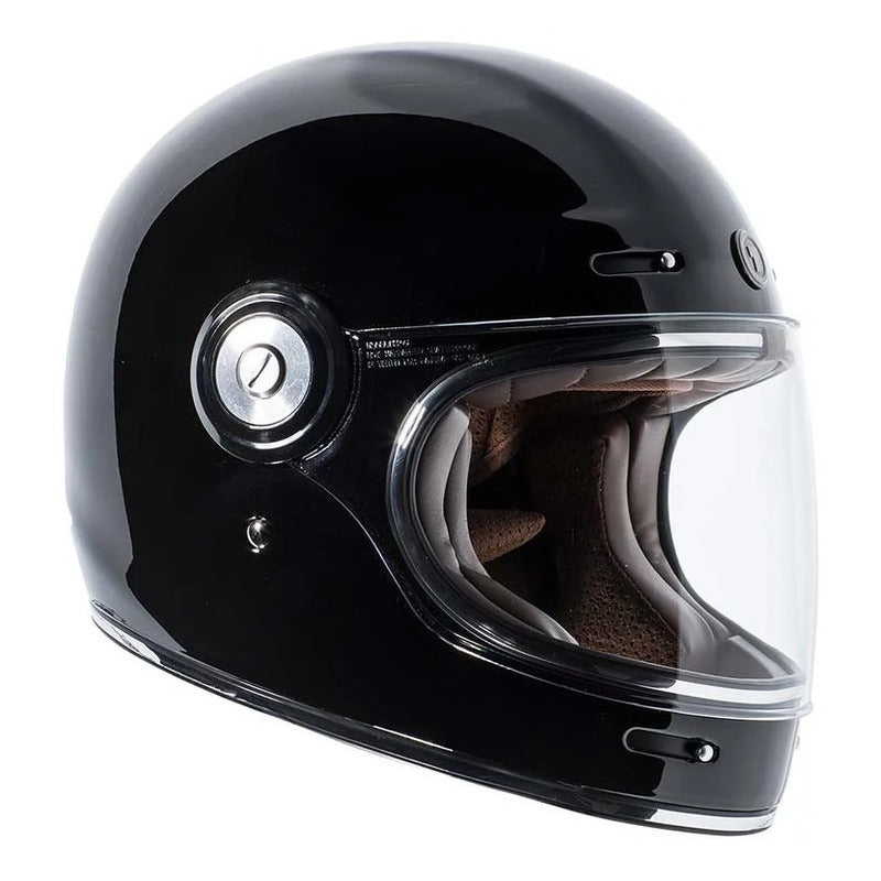 Casco Full Face Retro Torc T-1 Gloss Black