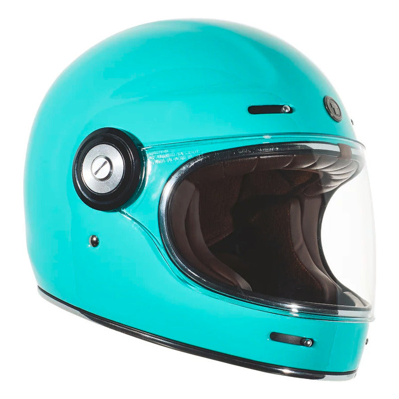 Casco Full Face Retro Torc T-1 Robin Egg Blue