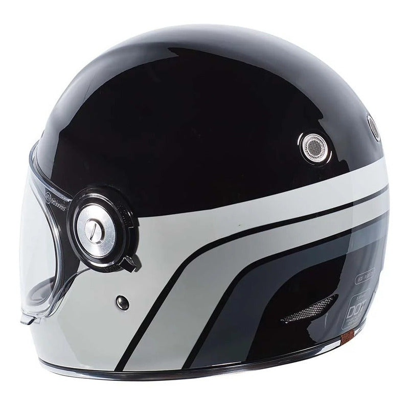 Casco Full Face Retro Torc T-1 Dreamliner Black Grey