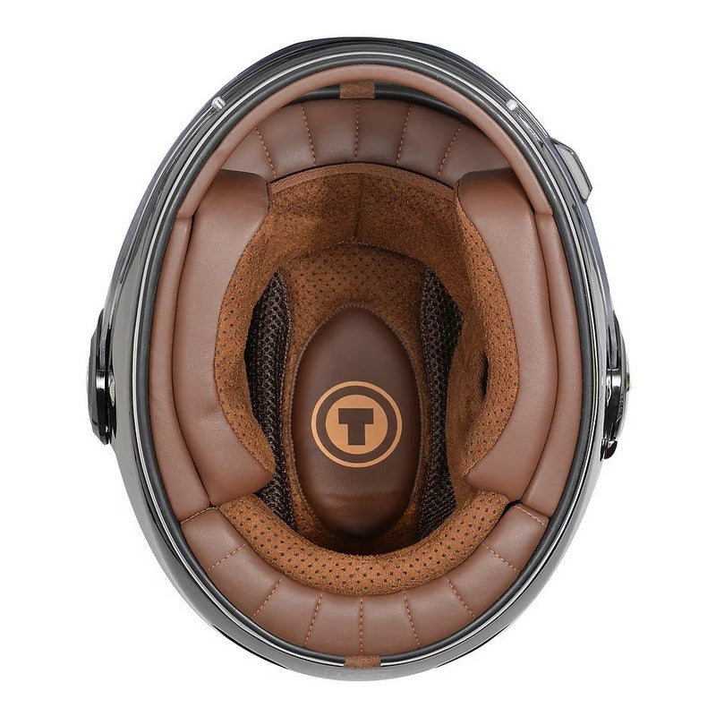 Casco Full Face Retro Torc T-1 Matte Black