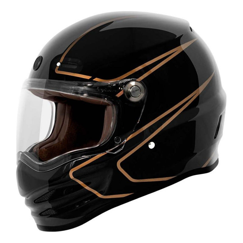 Casco Full Face Retro Torc T-9 Deep Stage + Mica Dark Smoke