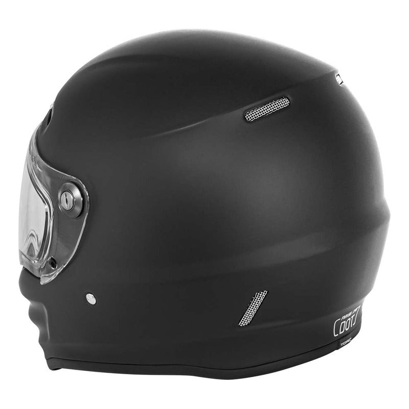 Casco Full Face Retro Torc T-9 Matte Black