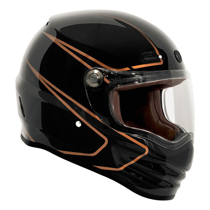 Casco Full Face Retro Torc T-9 Deep Stage + Mica Dark Smoke