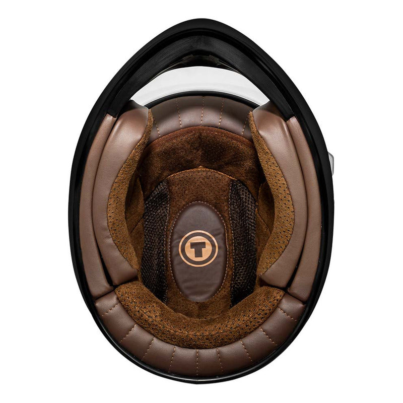 Casco Full Face Retro Torc T-9 Matte Black