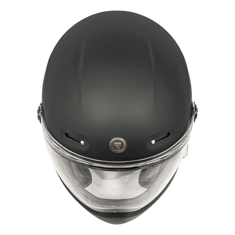 Casco Full Face Retro Torc T-9 Matte Black