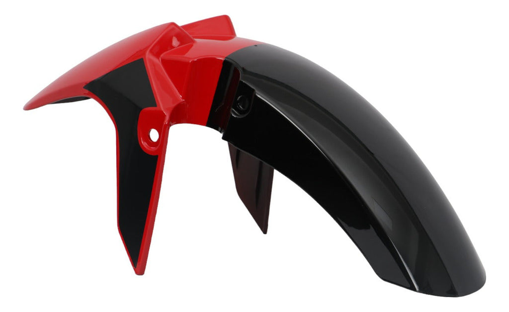 Salpicadera Delantera Para Italika FT250 TS Negro/Rojo MTC
