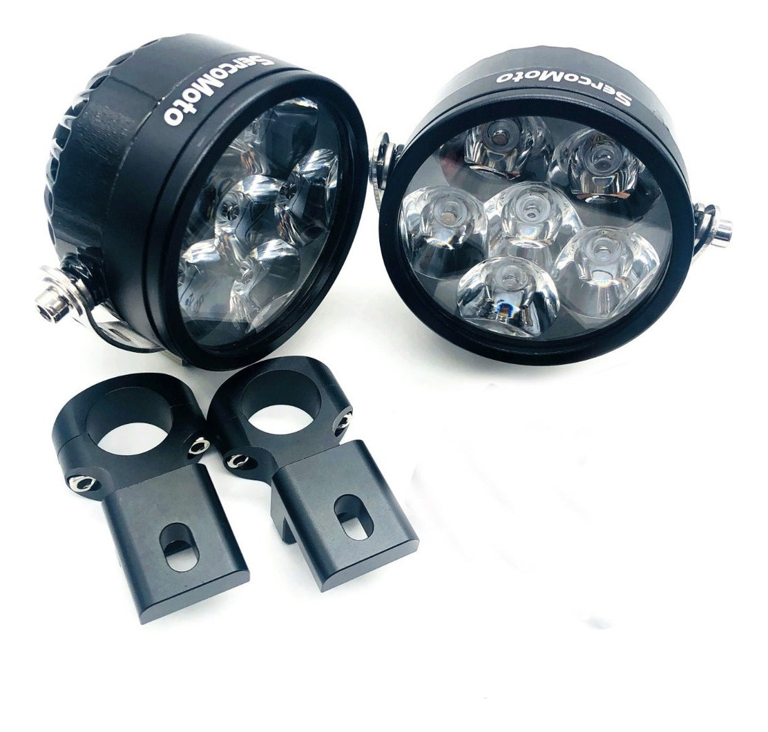 Kit Faros Auxiliares LED Sercomoto SM6121SD Con Smart Dimmer