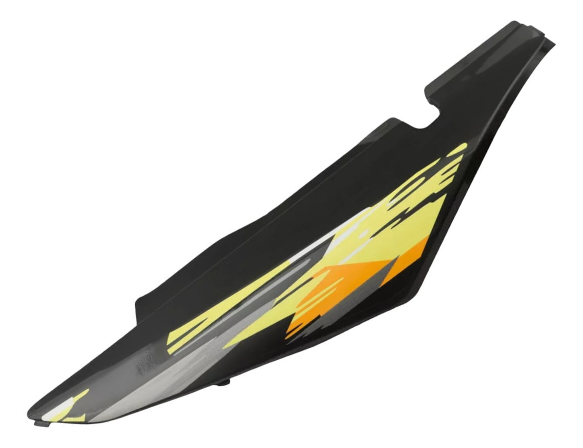 Cubierta Trasera Izquierda Italika DM200 Negro/Amarillo MTC