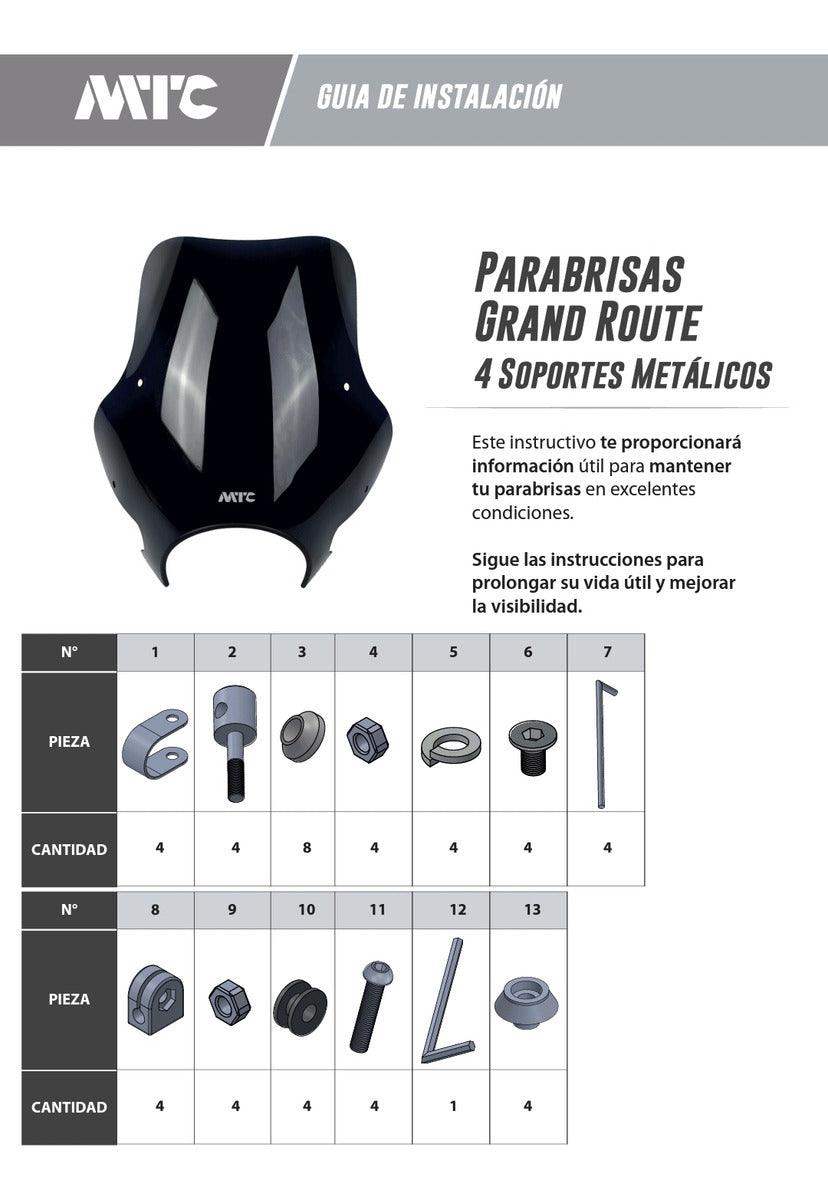 Parabrisas para Vento Thunderstar Ahumado