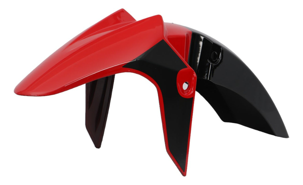 Salpicadera Delantera Para Italika FT250 TS Negro/Rojo MTC