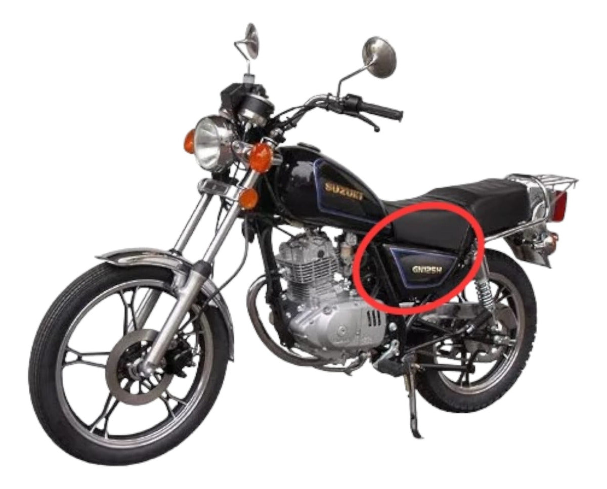 Juego Cubiertas Laterales para Suzuki GN125 Negro MTC