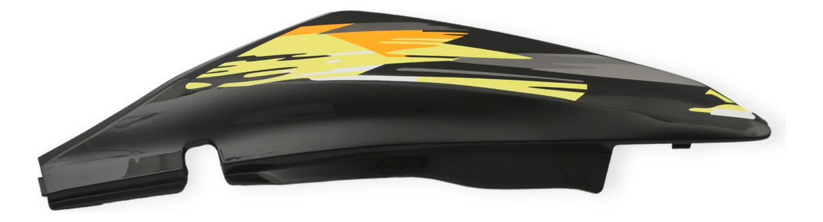 Cubierta Trasera Izquierda Italika DM200 Negro/Amarillo MTC