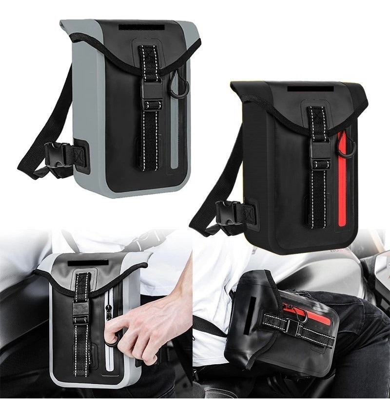 Bolsa para pierna impermeable reflejante negra