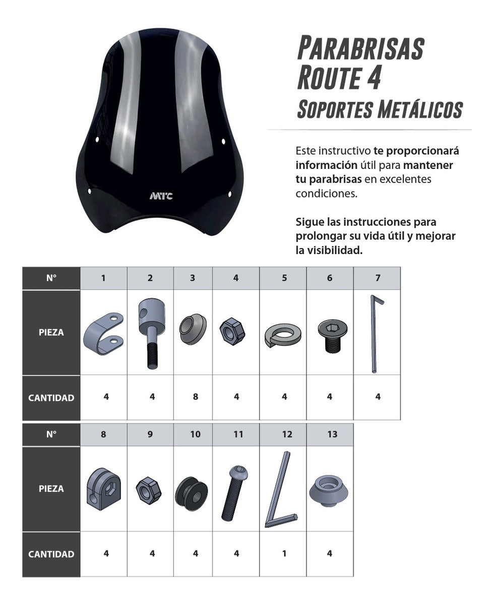 Parabrisas para Hero Eco 150 Cargo Negro