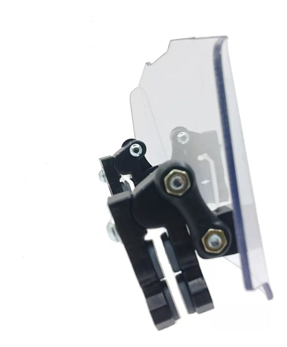 Parabrisas Alto + Extensión Para Bajaj Pulsar RS200 Humo MTC