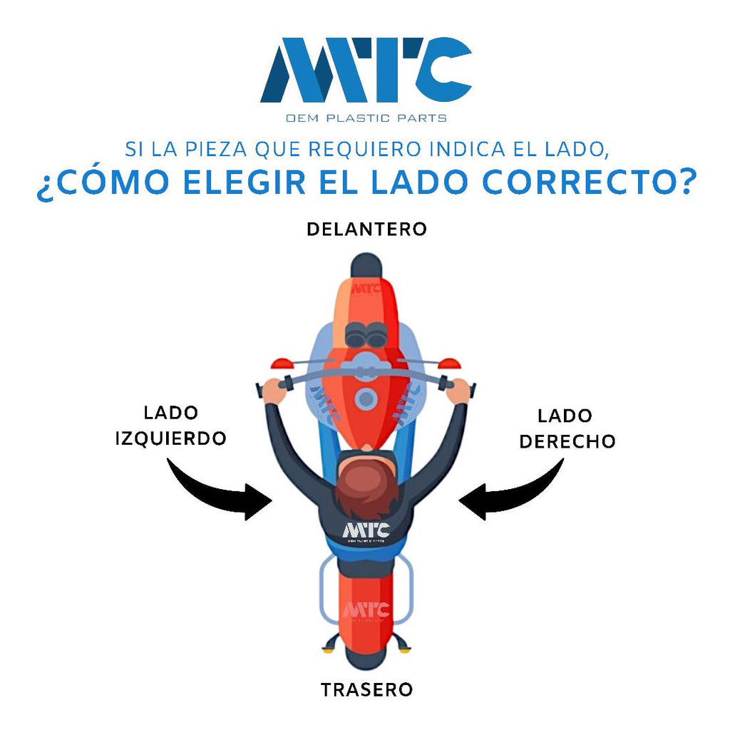 Kit de Plásticos Completo Para Yamaha FZ25 Negro MTC
