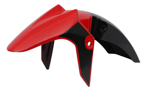 Salpicadera Delantera Para Italika FT250 TS Negro/Rojo MTC