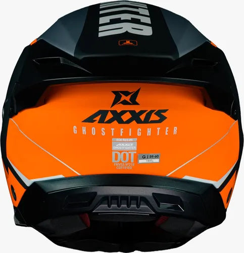 Casco Abatible Axxis Ghostfighter Maniac B4 Naranja/Negro ECE 22.06