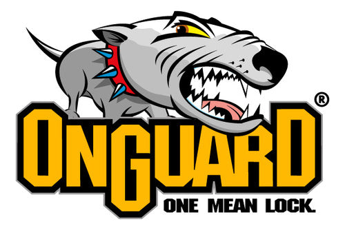 Candado de seguridad Onguard 8104 reforzado multiusos color gris